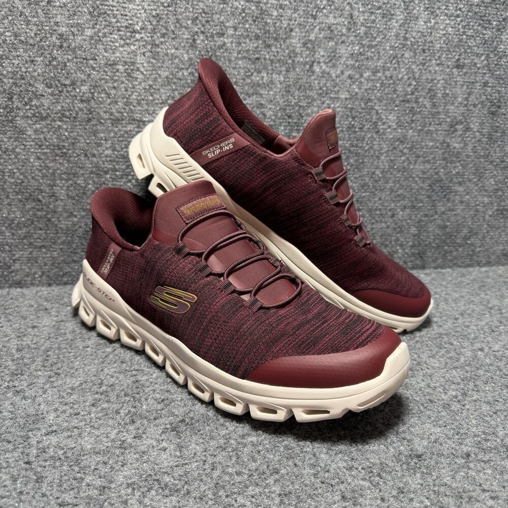 Skechers Men's Slip-ins: Glide- Step - Zefyr Walking Shoes Burgundy Size: 10.5